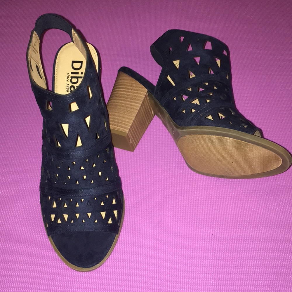 Navy summer booties